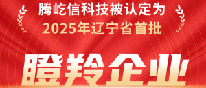 騰屹信榮獲2025年遼寧省第一批瞪羚企業(yè)認定榮譽稱號